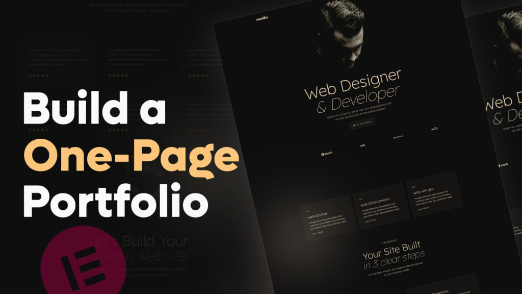 Simple Portfolio Website with Elementor & WordPress – Full Walkthrough